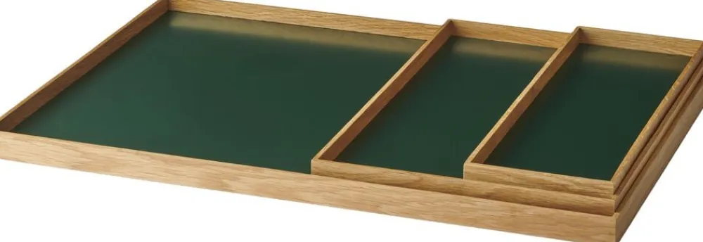 GEJST Frame tray small oak/green