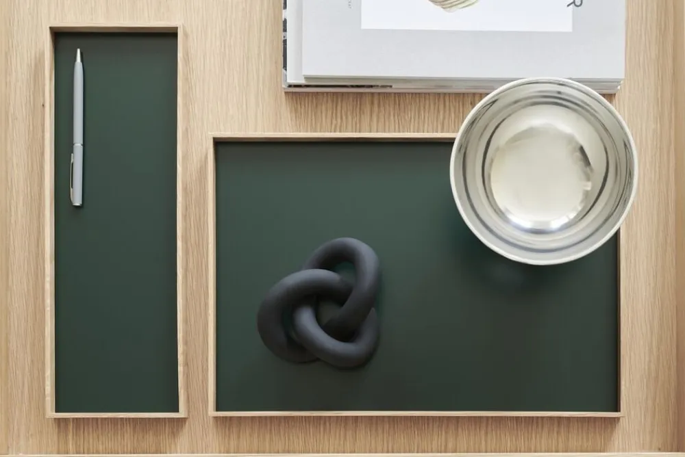 GEJST Frame tray small oak/green