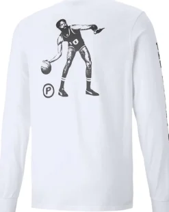 Puma Franchise langærmet T-shirt White Clearance