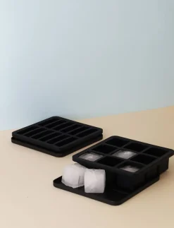 RIG TIG FREEZE-IT isterningbakke med låg H 2. 5 cm black