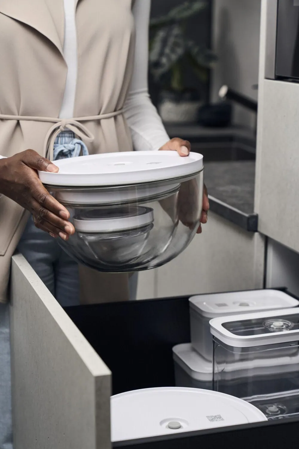 Zwilling Fresh & Save BOWLS Vakuum skål sæt S/M/L / 6-dele, Glas, gen