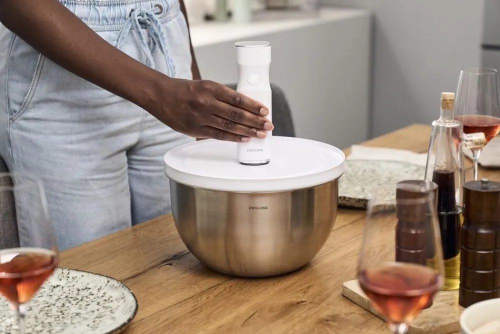 Zwilling Fresh & Save BOWLS Vakuumskål L / 26 cm, Rustfrit stål, Sølv