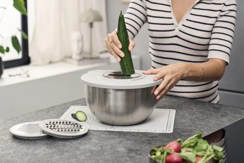 Zwilling Fresh & Save BOWLS Vakuumskål L / 26 cm, Rustfrit stål, Sølv