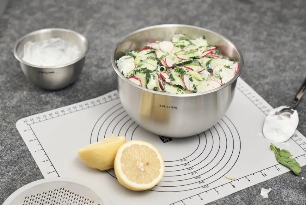 Zwilling Fresh & Save BOWLS Vakuumskål L / 26 cm, Rustfrit stål, Sølv