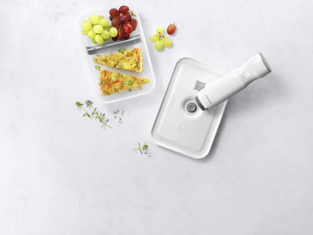 Zwilling FRESH & SAVE Vakuum madkasse, semitransparent/grå, Str L