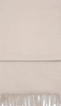 MANGO Fringed edge scarf Lt pastel brown New