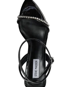 Steve Madden Fuels Sandal Black patent