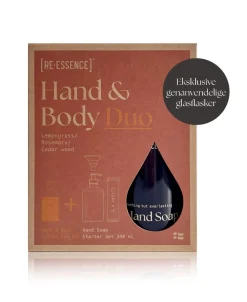 Re:Essence Gaveæske Hand & Body Duo Lemongrass/Rosemary/Cedar wood.