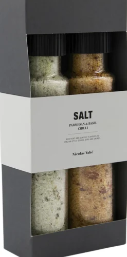 Nicolas Vahé Gaveæske, Parmesan & Basil salt & Chilli salt Discount
