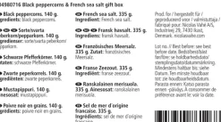 Nicolas Vahé Gaveæske, Salt & Pepper