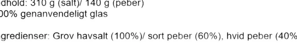 Lie Gourmet Gavesæt kværne salt og peber (310 g/140 g)