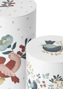 Rosendahl GC Cottage Opbevaringsdåse Ø10/Ø11 hvid m. deko 2 stk.