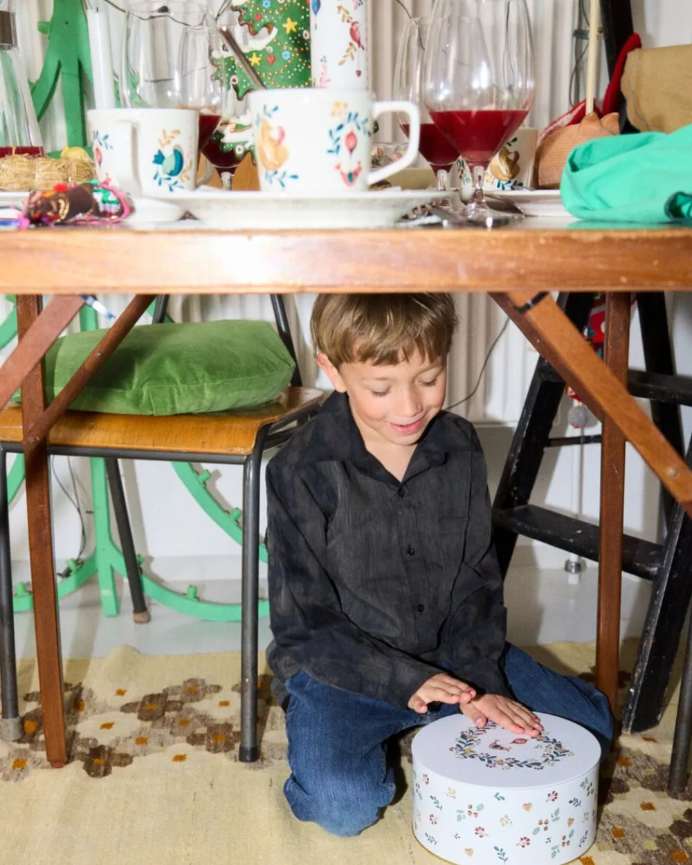 Rosendahl GC Cottage Opbevaringsdåse Ø20/Ø22 hvid m. deko 2 stk. Clearance