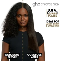 Chronos Max - Wide Plate Hair Straightener White>ghd New