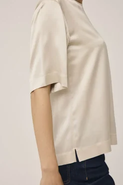 Gia 2 Kortærmede bluse - 100% silke><noscript><img width=