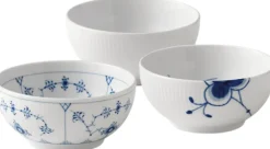 Royal Copenhagen Gift with History Mix Skåle 47cl 3 stk.