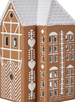 Kähler Gingerbread Lyshus stor brun