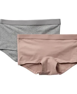 Magasin du Nord Collection Girls Hipsters 2-Pack Light grey melange Outlet