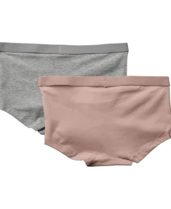 Magasin du Nord Collection Girls Hipsters 2-Pack Light grey melange Outlet