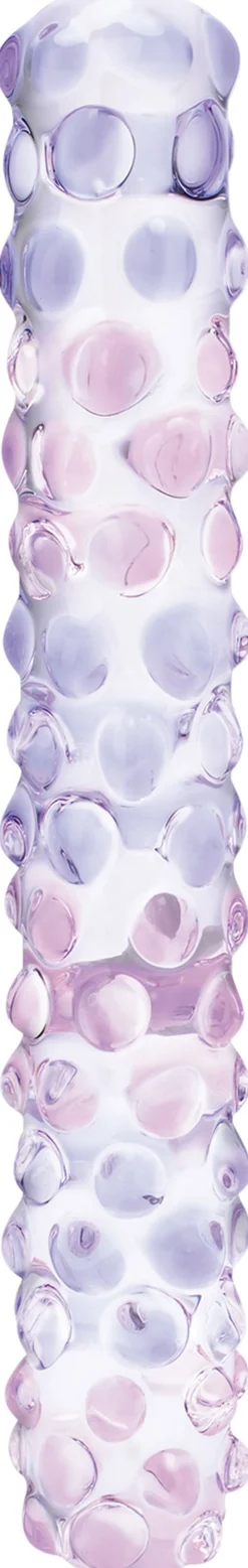 GLAS - PURPLE ROSE NUBBY DILDO><noscript><img width=