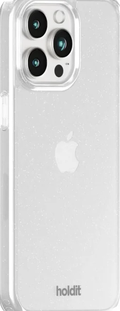 HoldIt Glitter Case iPhone 14 Pro Max Hvid Clearance