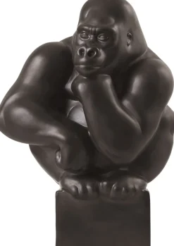 Royal Copenhagen Gorilla figur, graphite, 39 cm. Clearance
