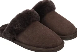 Lovelies GOSSA - SHEARLING SLIPPERS Chocolate Best