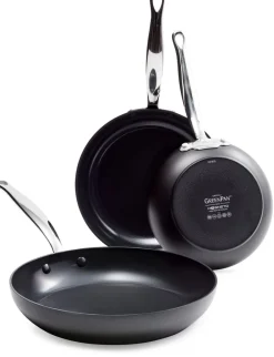 GreenPan GP-BAR FBl HAlu Magn Bl 9011+Bl_9Gp opn fry set 3pc Hot