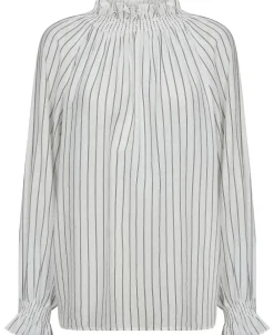 Grady 3 Langærmede bluse med høj krave - LENZINGECOVERO>Magasin du Nord Collection New