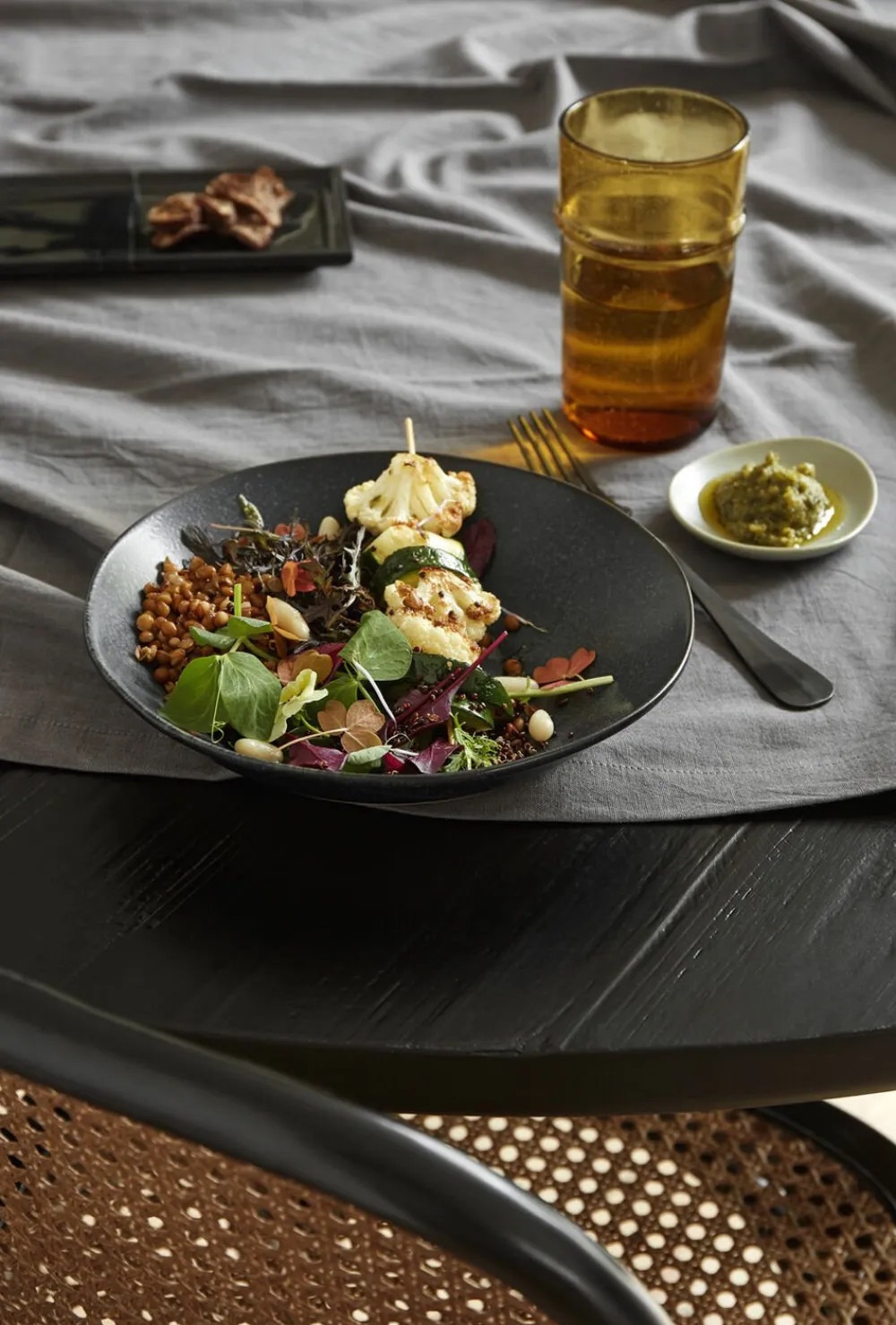 Nordal GRAINY soup plate, dark blue Best