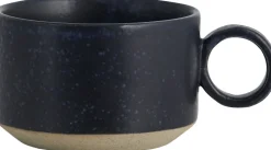 GRAINY tea cup w. handle, dark blue>Nordal New