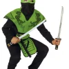 Green Ninja Stofbrynje. bluse, bukser, hætte og maske str. 140>RIO New