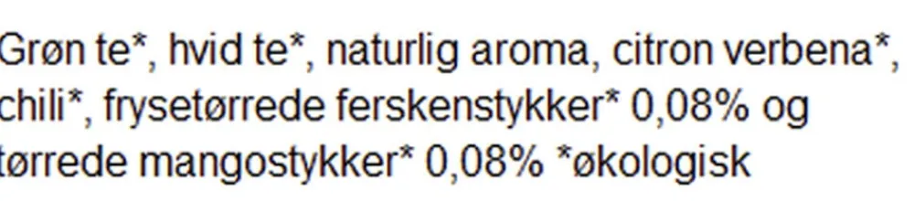 Chaplon Grøn hvid te fersken og mango økologisk 100g