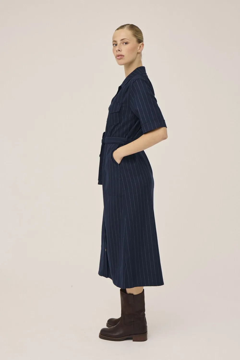 Gro 3 Kortærmede maxikjole skjorte - GRS>Magasin du Nord Collection Discount