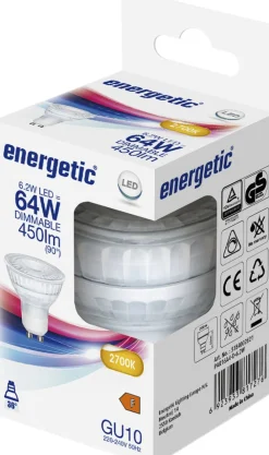 DFTP GU10 | PAR16 | Dim | 2700 Kelvin | 450 Lumen