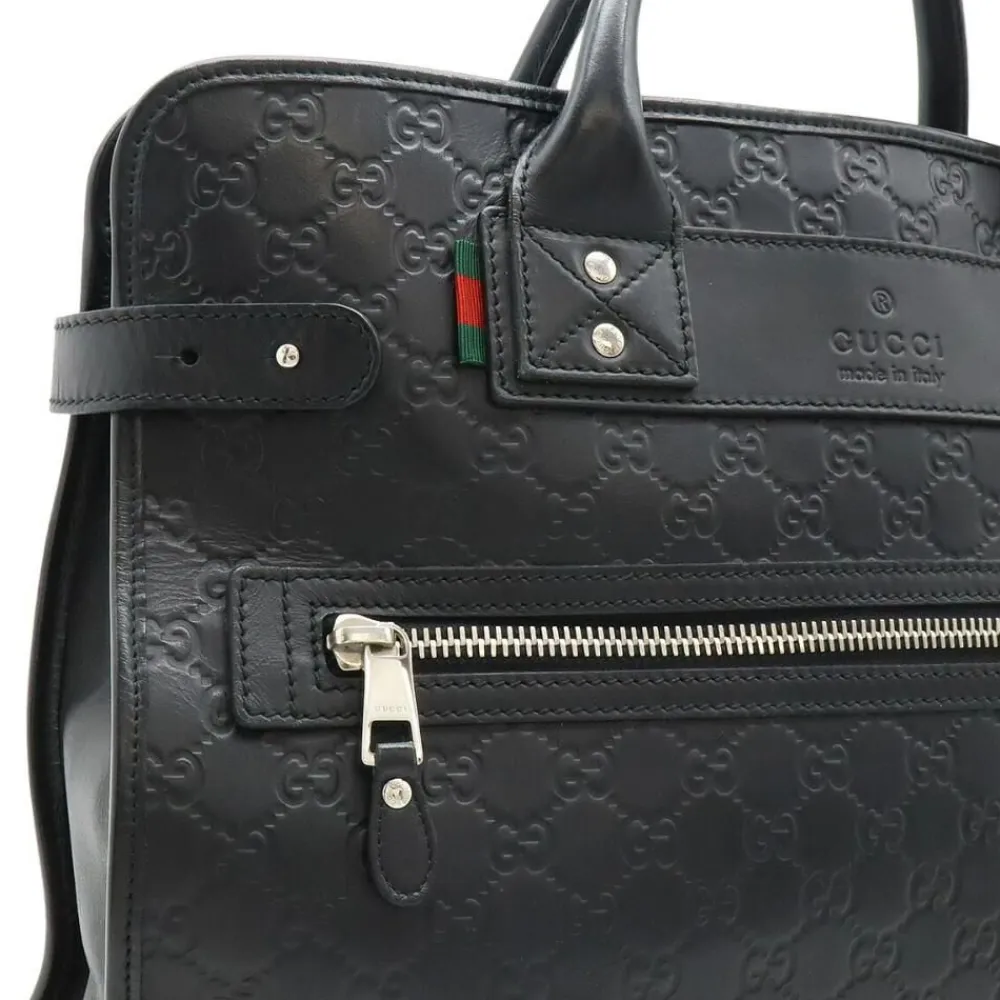 Gucci Vintage Gucci Briefcase Black Outlet