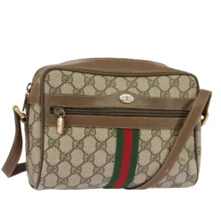 Gucci Vintage Gucci Shoulder Bag Beige New