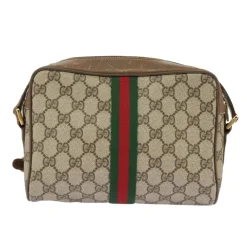 Gucci Vintage Gucci Shoulder Bag Beige New