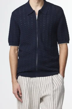 NN.07 Gustav Full Zip 6636 Blå Hot