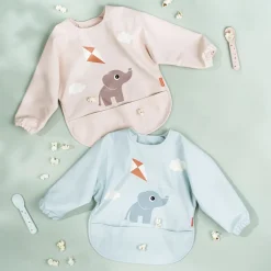 Børn Done by Deer Hagesmæk m/ærmer og lomme Playground