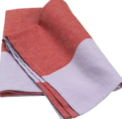 Ferm Living Hale Tea Towel - Red/Lilac