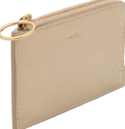 Dame MANGO Hammered leather effect card holder