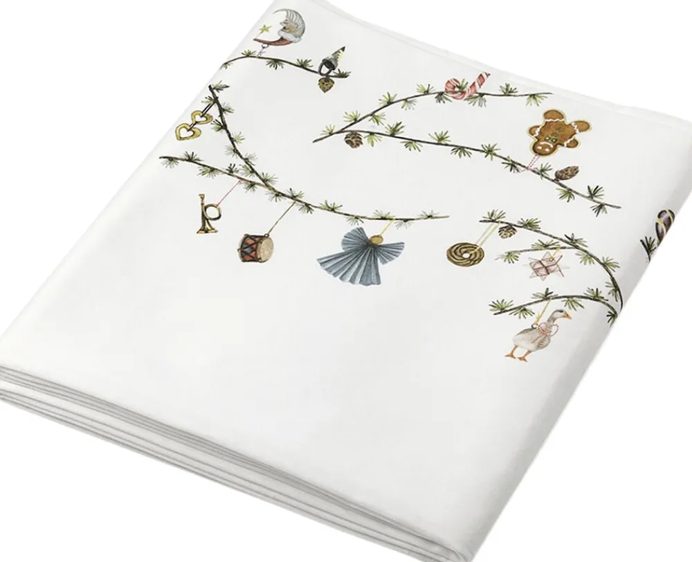 Kähler Hammershøi Christmas Dug 150x320 cm hvid m. deko Best