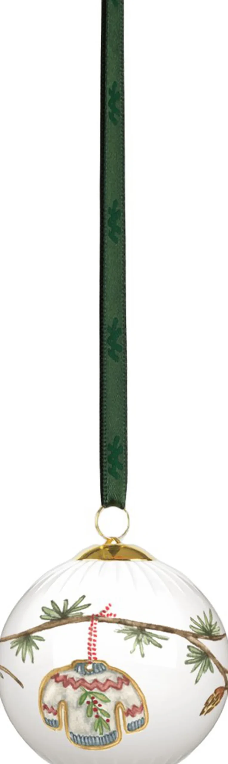 Hammershøi Christmas Kugle 2025 Ø6 cm hvid m. deko>Kähler Outlet