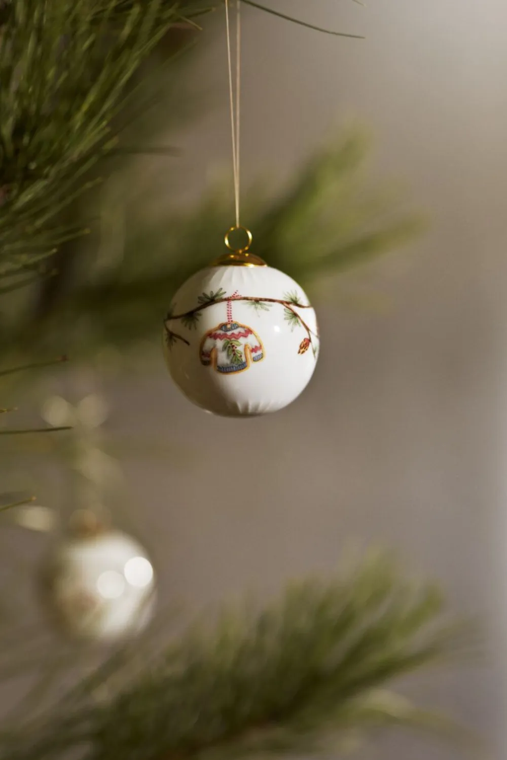 Hammershøi Christmas Kugle 2025 Ø6 cm hvid m. deko>Kähler Outlet