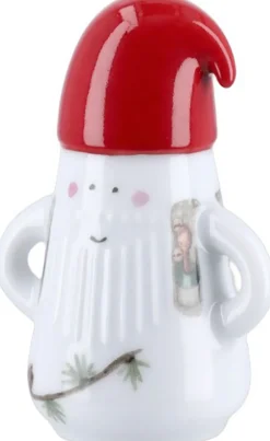 Kähler Hammershøi Christmas Nissefar Ø6 cm hvid m. deko Outlet