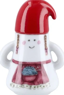 Kähler Hammershøi Christmas Nissemor Ø6 cm hvid m. deko Clearance