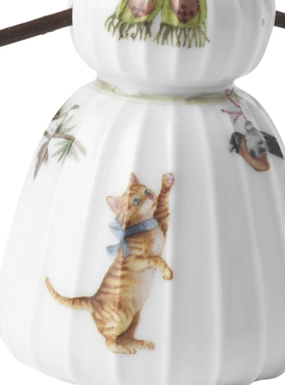 Kähler Hammershøi Christmas Snekone H11 hvid m. deko