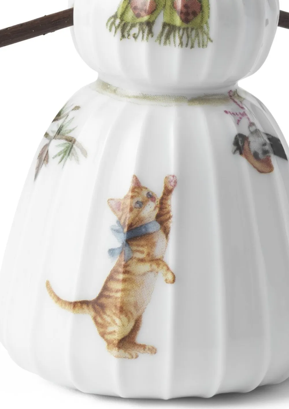 Kähler Hammershøi Christmas Snekone H11 hvid m. deko