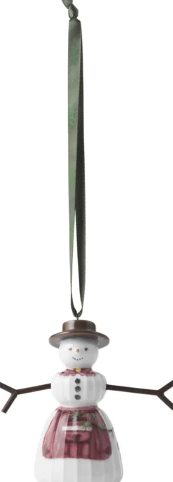 Kähler Hammershøi Christmas Snekone hængende H9 hvid m. deko